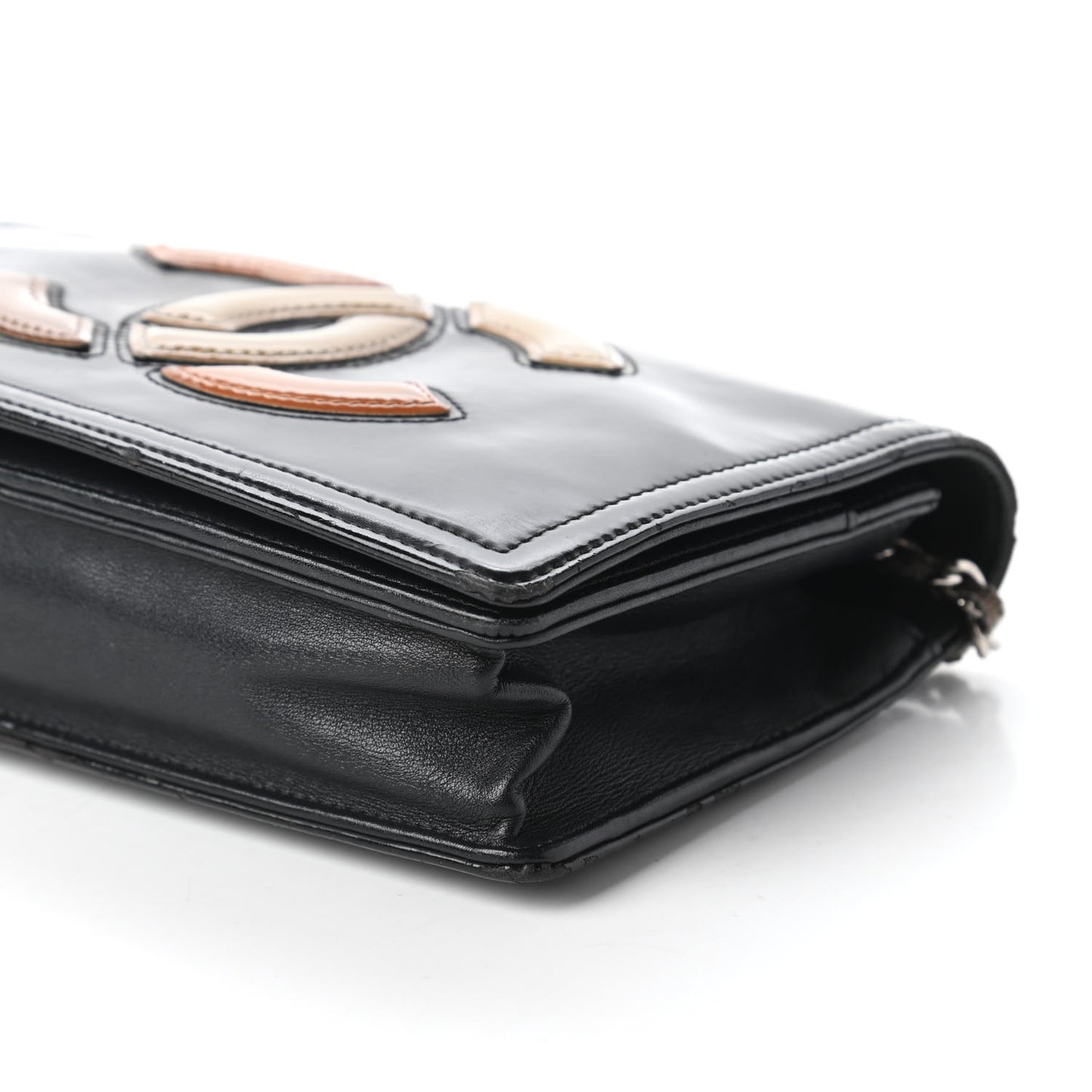 Vinyl Small Lipstick Flap Black