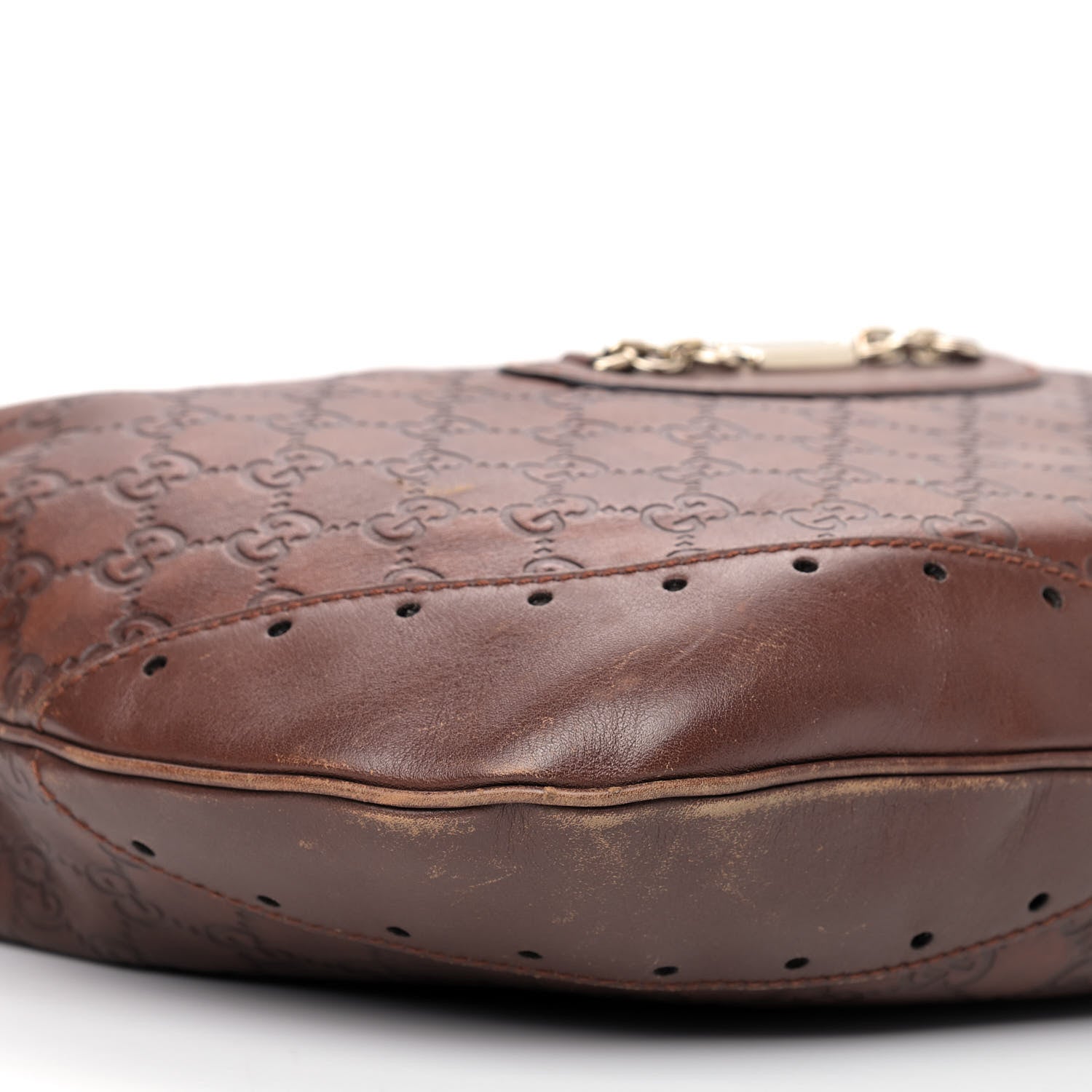 Gucci Guccissima Punch Shoulder Bag Brown 6 of 11