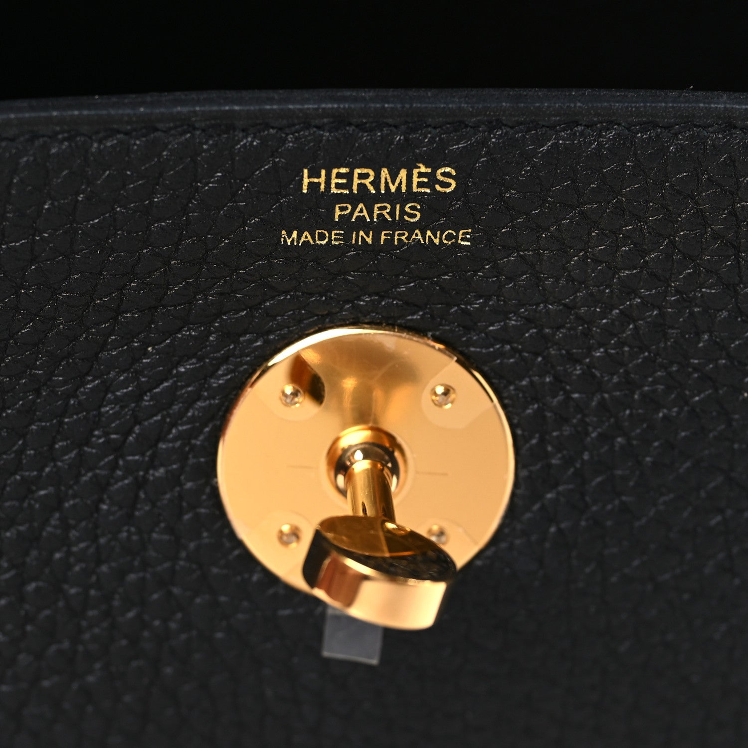 Hermes Taurillon Clemence Lindy 26 Black 6 of 10