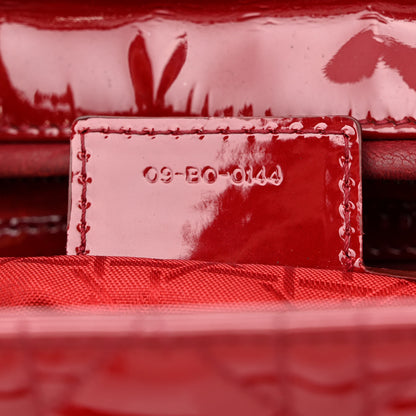 Christian Dior Patent Cannage Large Lady Dior Red 7 of 10