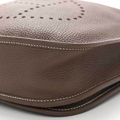 Hermes Taurillon Clemence Evelyne III PM Etoupe 10 of 10