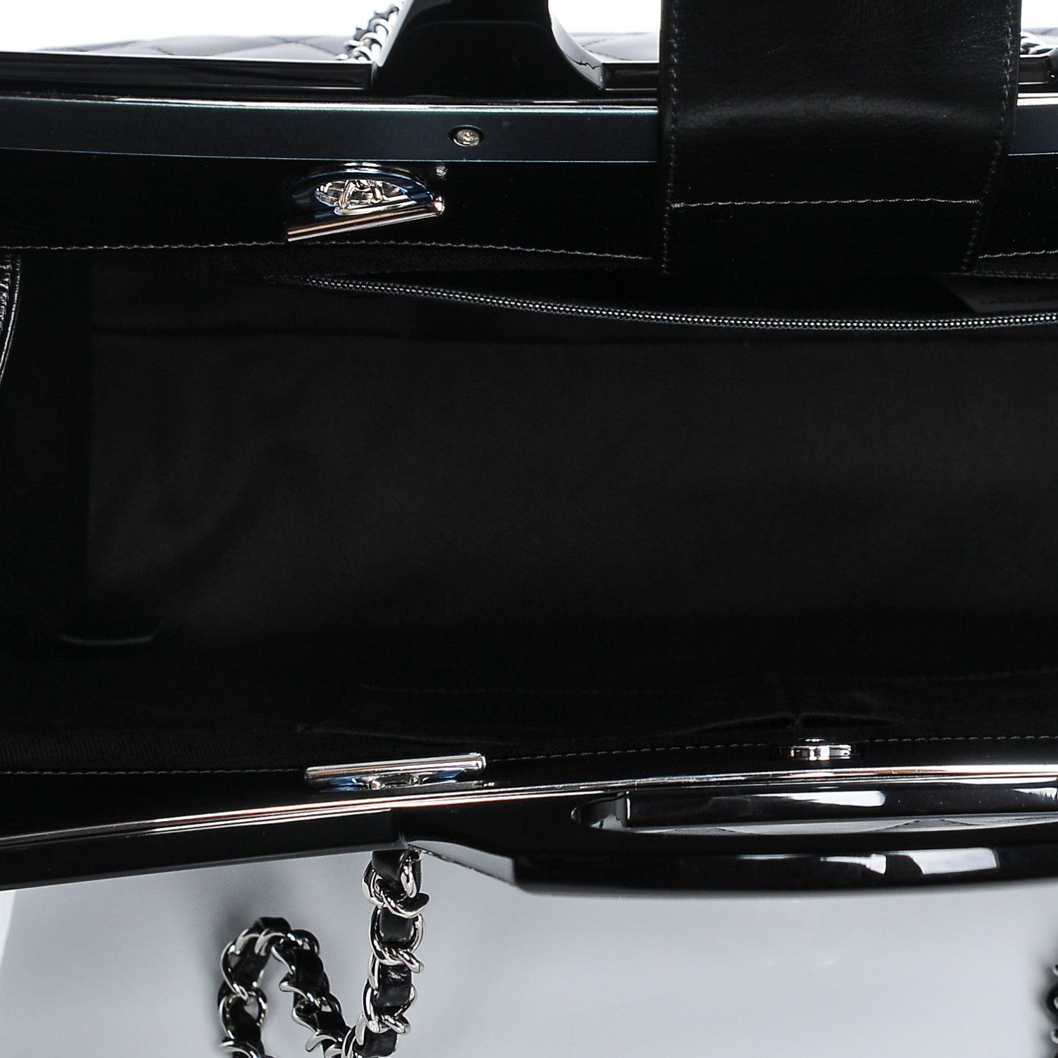 Chanel Glazed Calfskin Quilted Large CC Delivery Tote Black 5 of 7