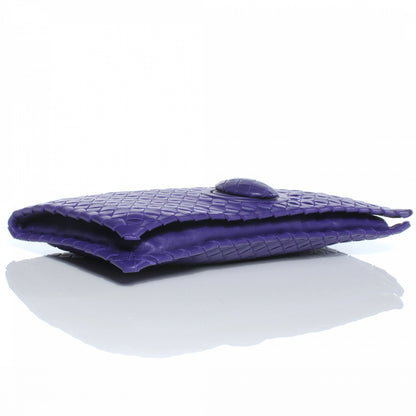 Bottega Veneta Nappa Intrecciato Turnlock Clutch Violet 4 of 8