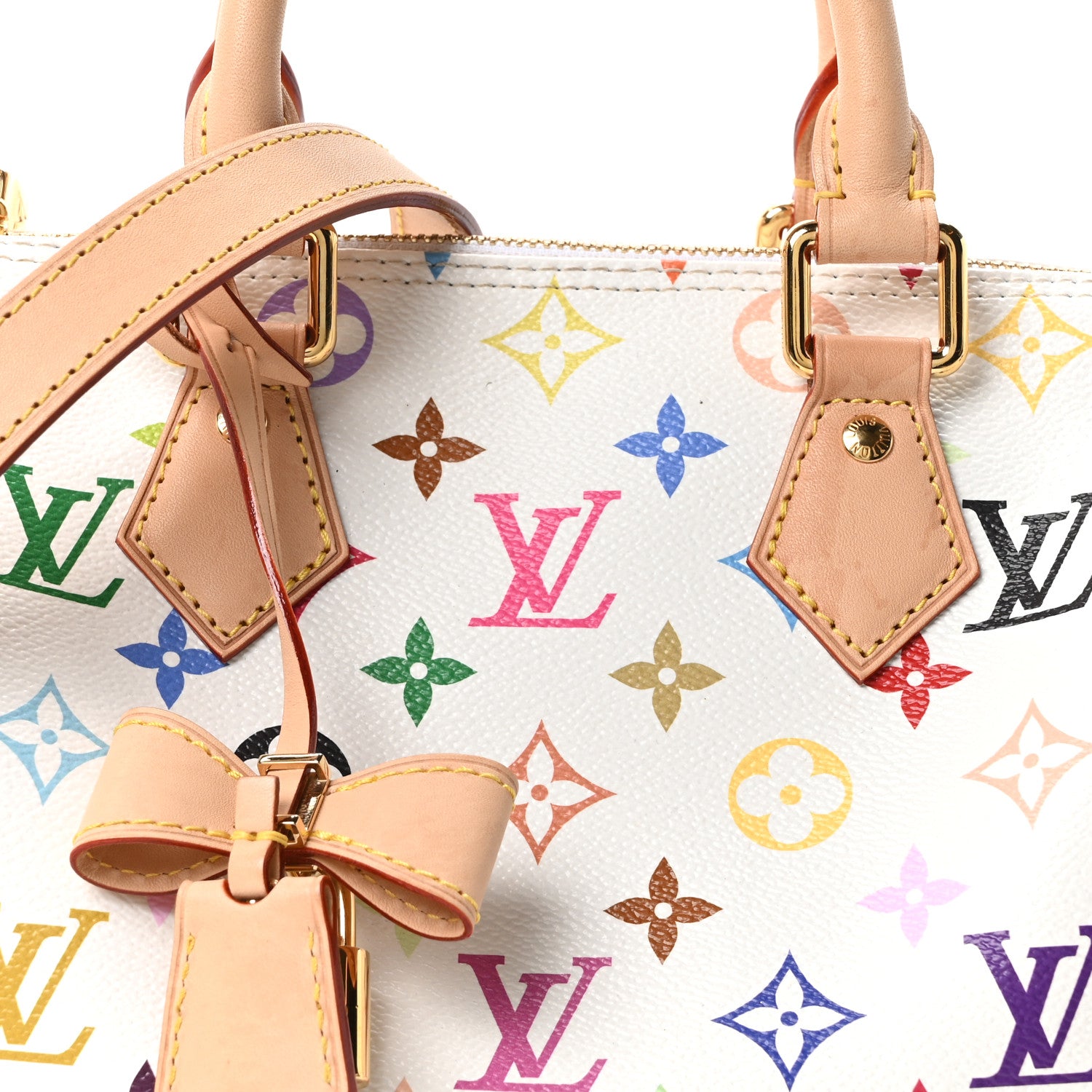 Louis Vuitton LV X TM Monogram Multicolor Speedy Bandouliere 25 White 7 of 10