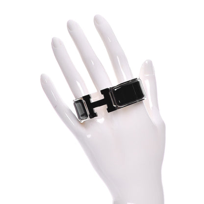 Hermes Enamel Wide Clic Clac H Bracelet PM Black 2 of 5