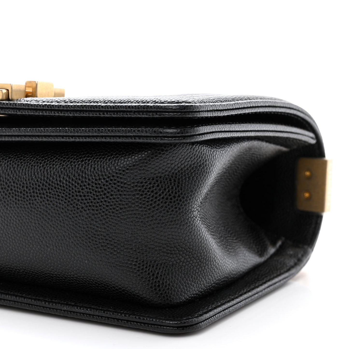 Caviar Quilted Small Boy Flap Black