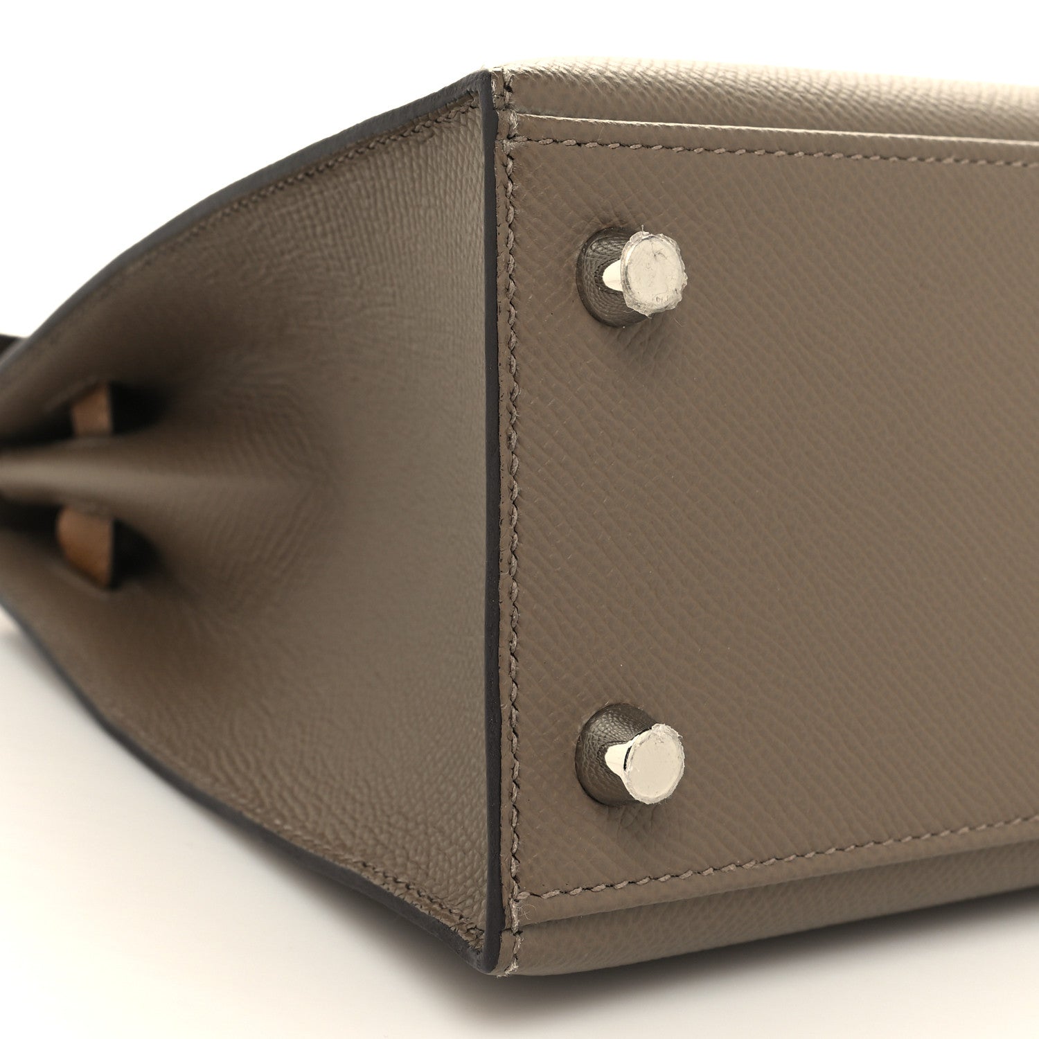 Hermes Epsom Tri-Color Kelly Sellier 25 Etoupe Alezan Biscuit 9 of 11