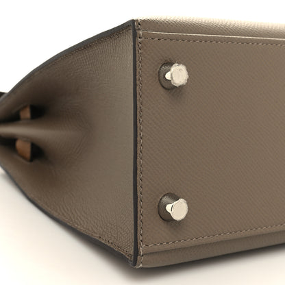Hermes Epsom Tri-Color Kelly Sellier 25 Etoupe Alezan Biscuit 9 of 11
