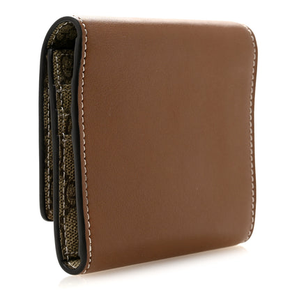 Gucci Arabella Calfskin GG Supreme Emblem Medium Zip Wallet  Sundial Beige Ebony Dark Brown 3 of 8