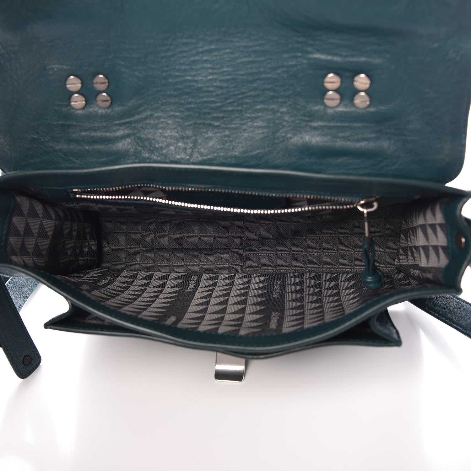 Proenza Schouler Calfskin Tiny PS1 Satchel Dark Teal 6 of 8