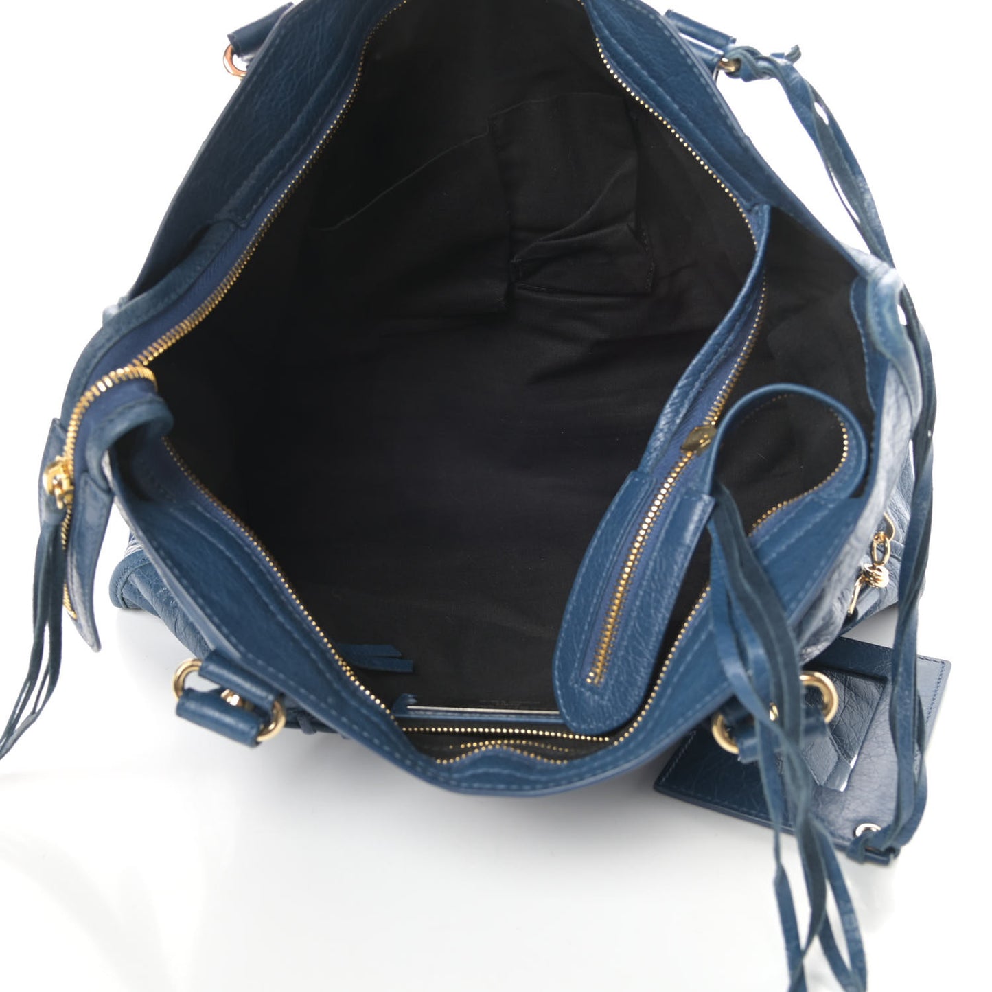 Agneau Classic Gold Hardware City Bleu Profond
