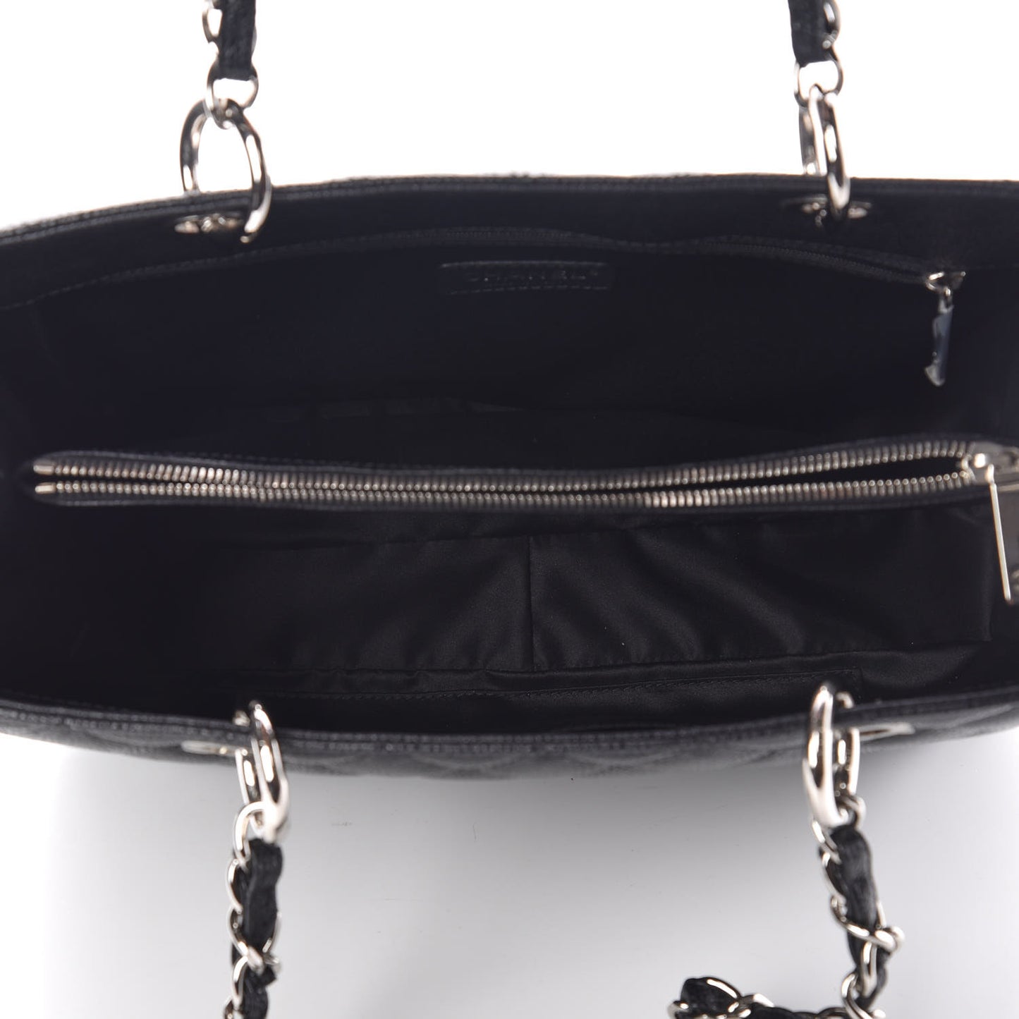 Caviar Quilted Grand Shopping Tote GST Black