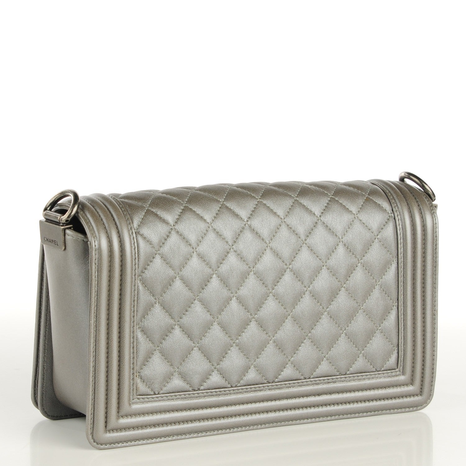 Chanel Lambskin Quilted Medium Boy Flap with Stingray Strap