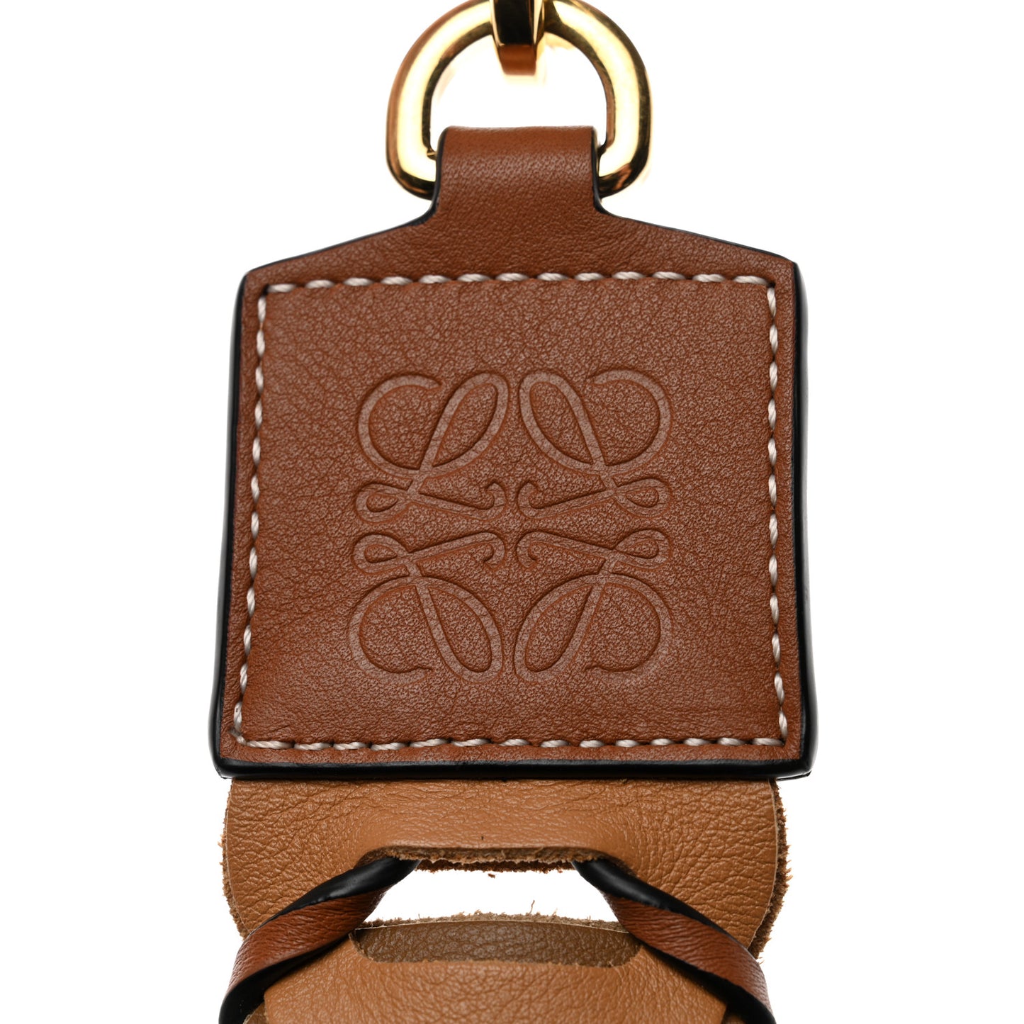 Calfskin Circles Loop Strap Dark Oak