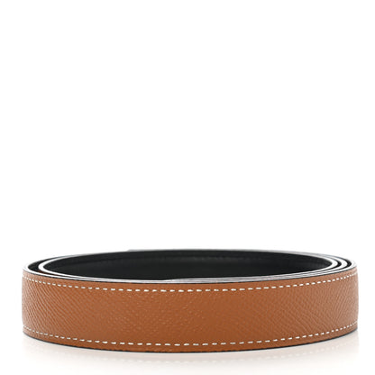Hermes Swift Epsom 24mm Belt Strap 85 Black Gold 2 of 5