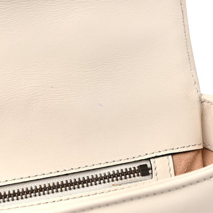 Gucci Calfskin Matelasse Small GG Marmont Top Handle Shoulder Bag White 12 of 18