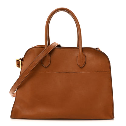 The Row Polished Saddle Calfskin Soft Margaux 12 Cuir 1 of 13