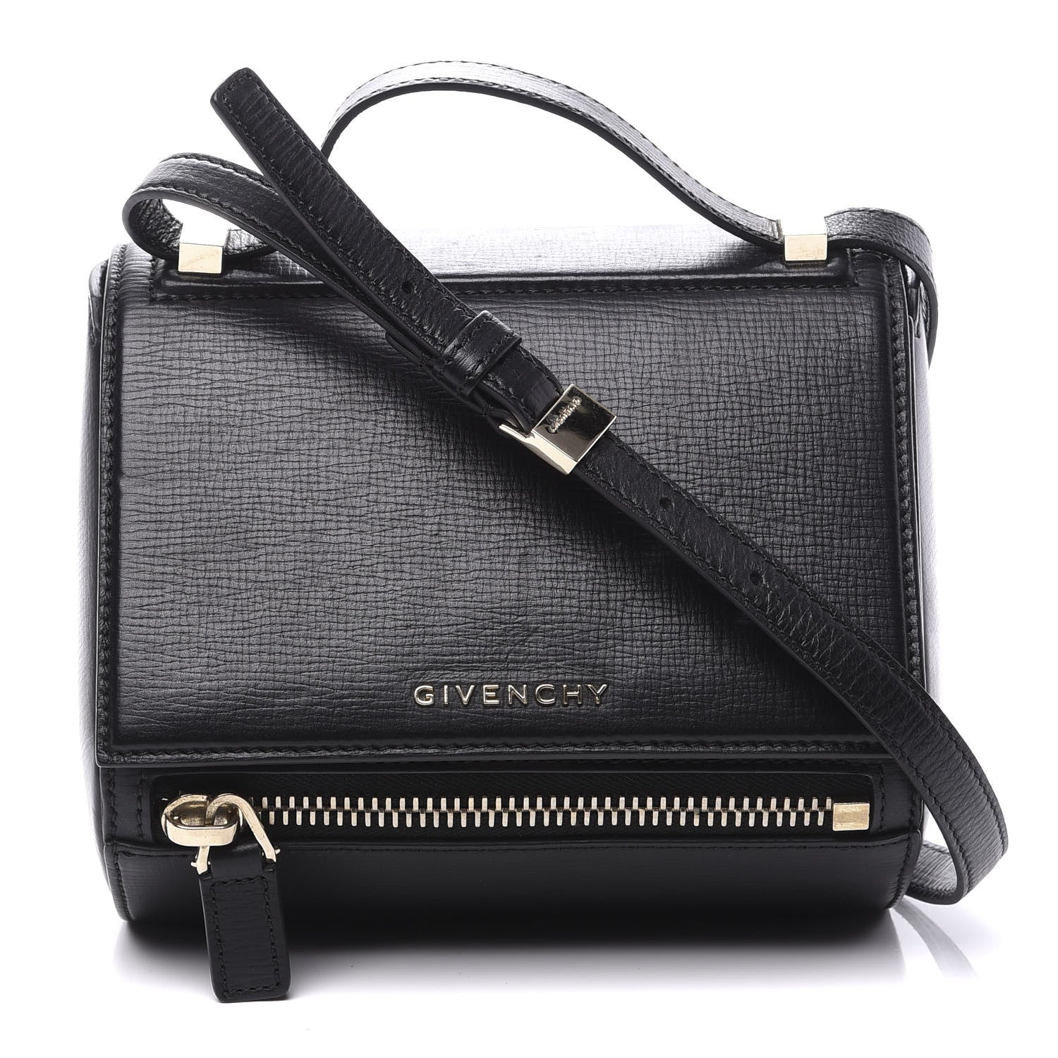 Givenchy Textured Calfskin Mini Pandora Box Crossbody Bag Black 1 of 9