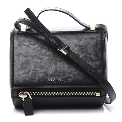 Givenchy Textured Calfskin Mini Pandora Box Crossbody Bag Black 1 of 9