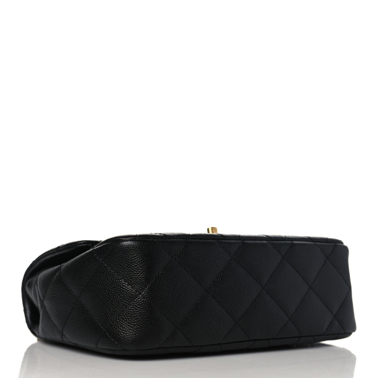 Caviar Quilted Sweetheart Flap Black