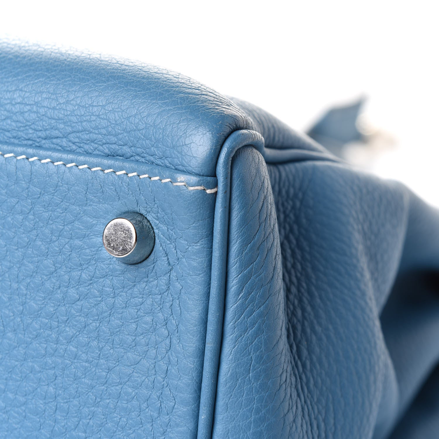 Hermes Taurillon Clemence Kelly Retourne 35 Blue Jean 11 of 11