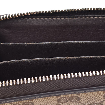 Gucci Monogram Zip Around Card Case Brown 9 of 11