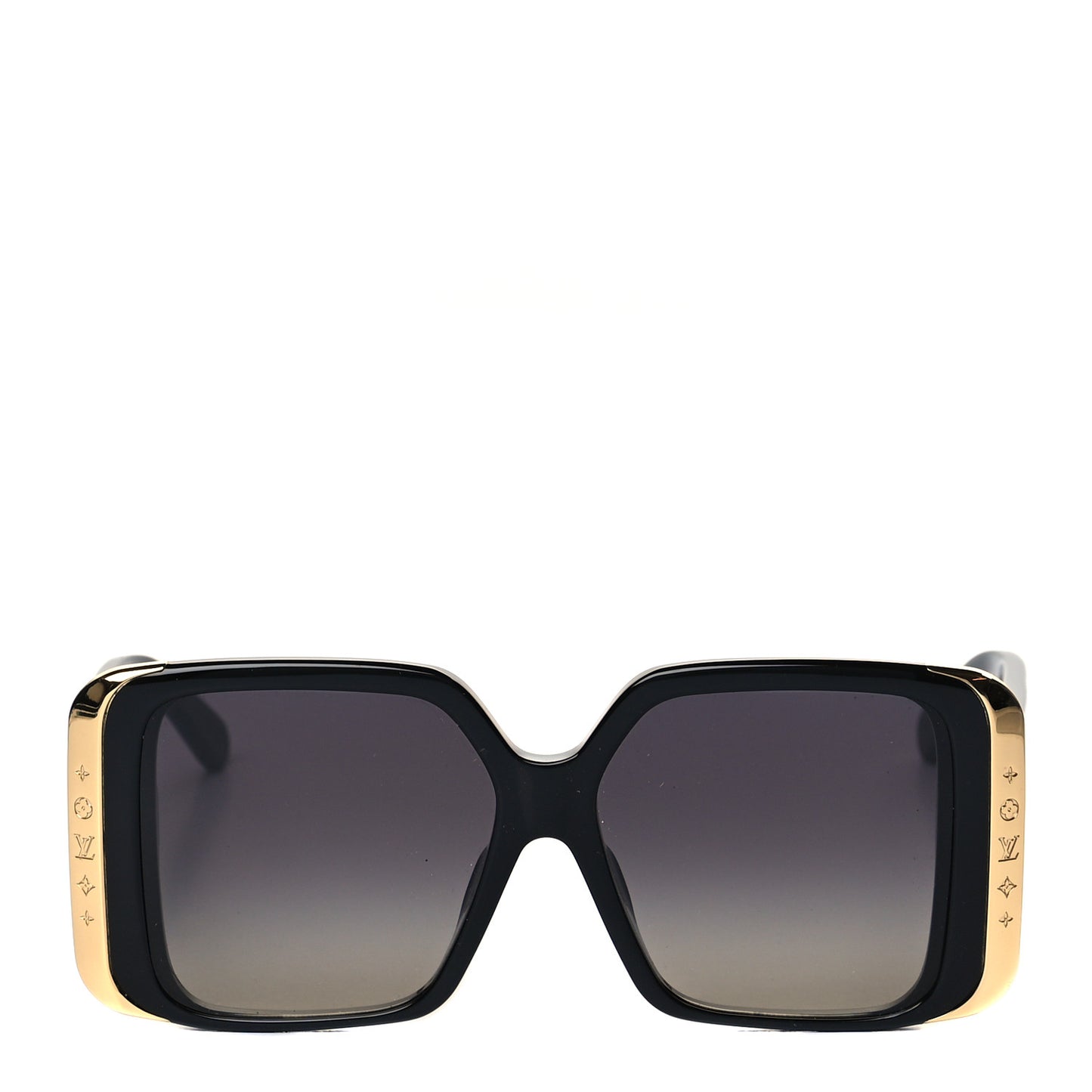 Acetate LV Moon Square Sunglasses Z1664E Black
