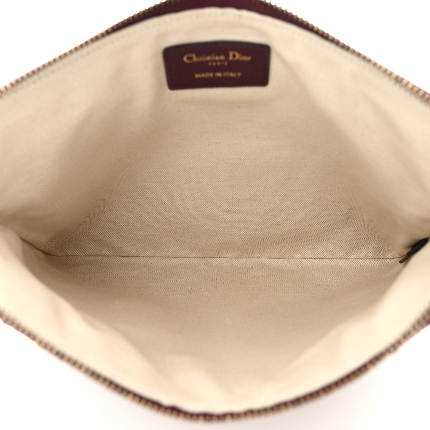 Oblique Logo Pouch Burgundy