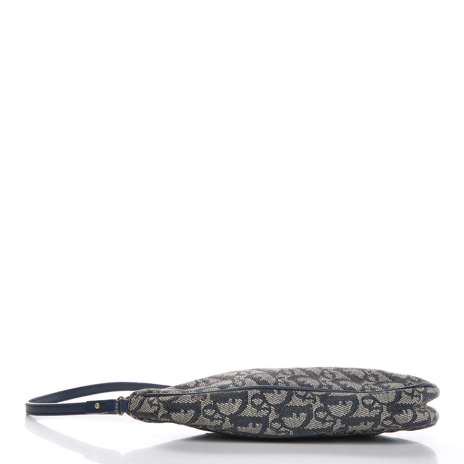 Christian Dior Monogram Mini Saddle Pochette Navy 4 of 8