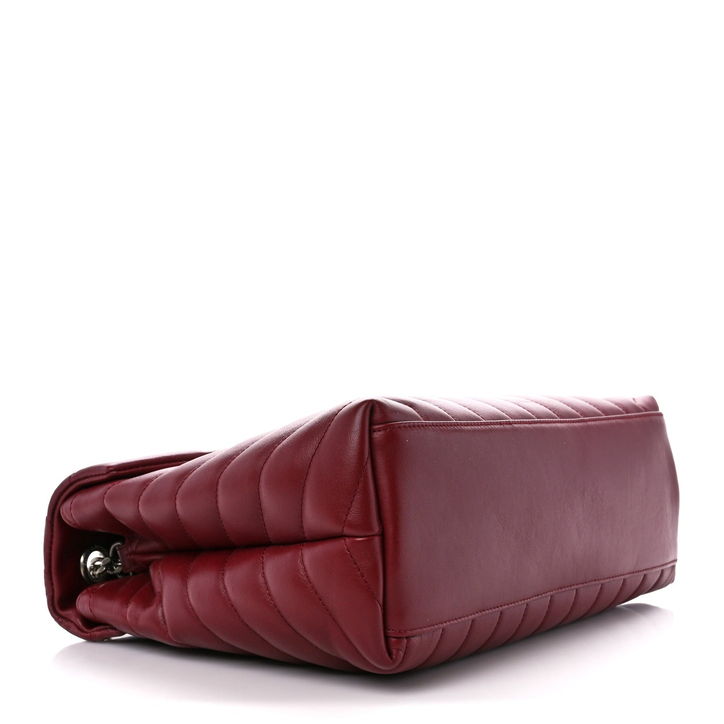 Calfskin Y Quilted Monogram Medium Loulou Chain Satchel Palissandre