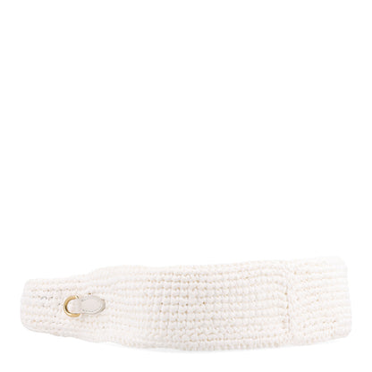 Miu Miu Fabric Crochet Wander Hobo White 5 of 10