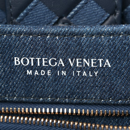 Bottega Veneta Nappa Intrecciato Denim Medium Andiamo Shoulder Bag Abyss Indigo 6 of 10