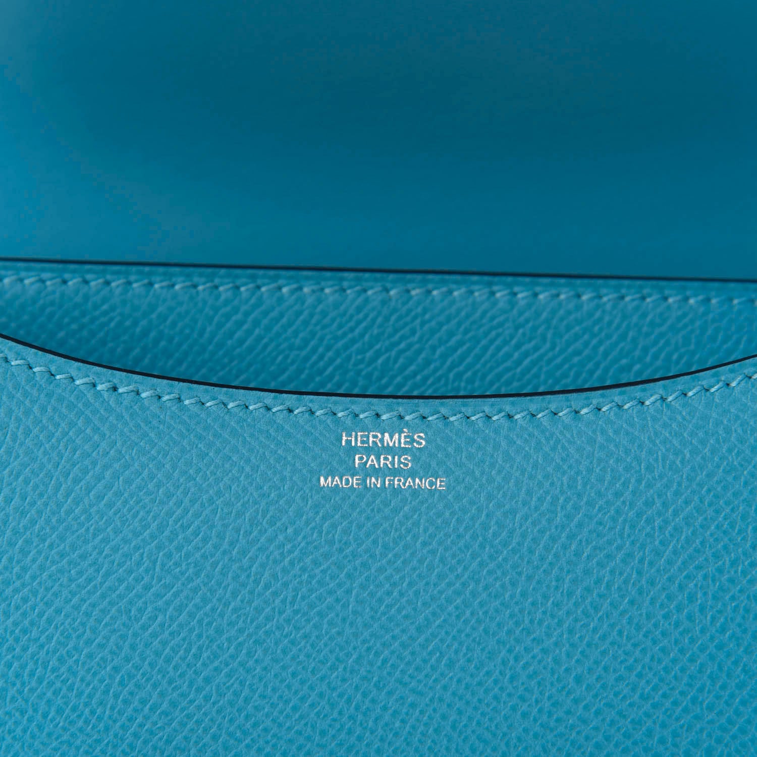 Hermes Epsom Constance 18 Bleu Du Nord Rouge De Coeur 9 of 11