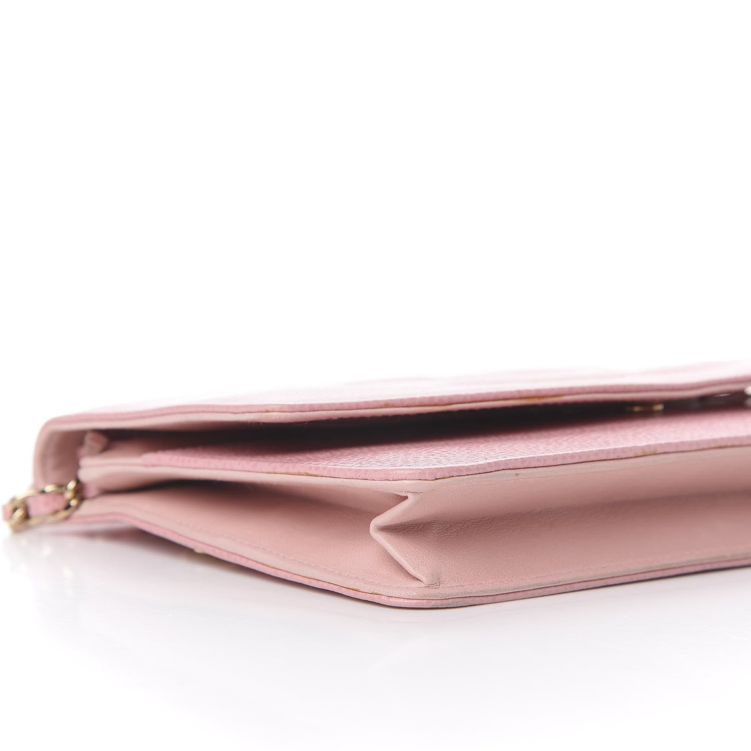 Chanel Caviar Timeless CC Wallet On Chain WOC Pink 7 of 15