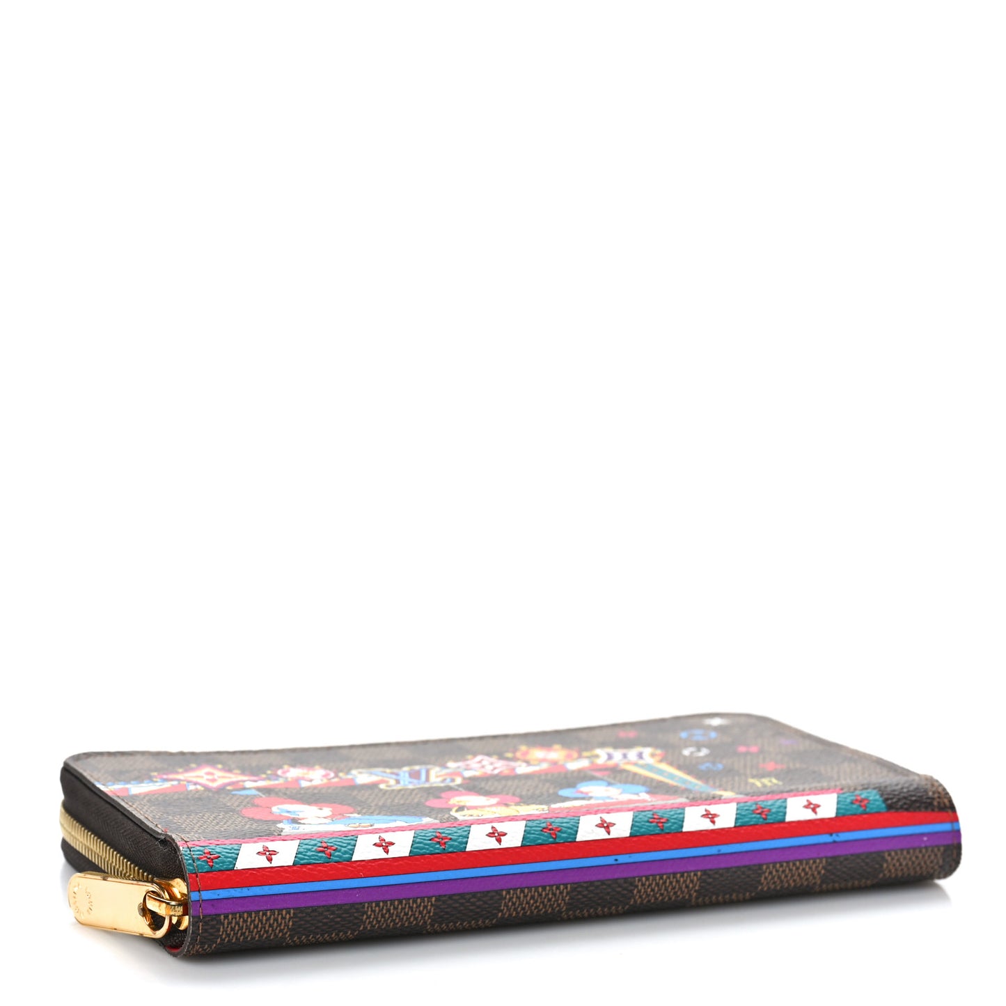 Damier Ebene 2020 Christmas Animation Bumper Cars Zippy Wallet Coquelicot