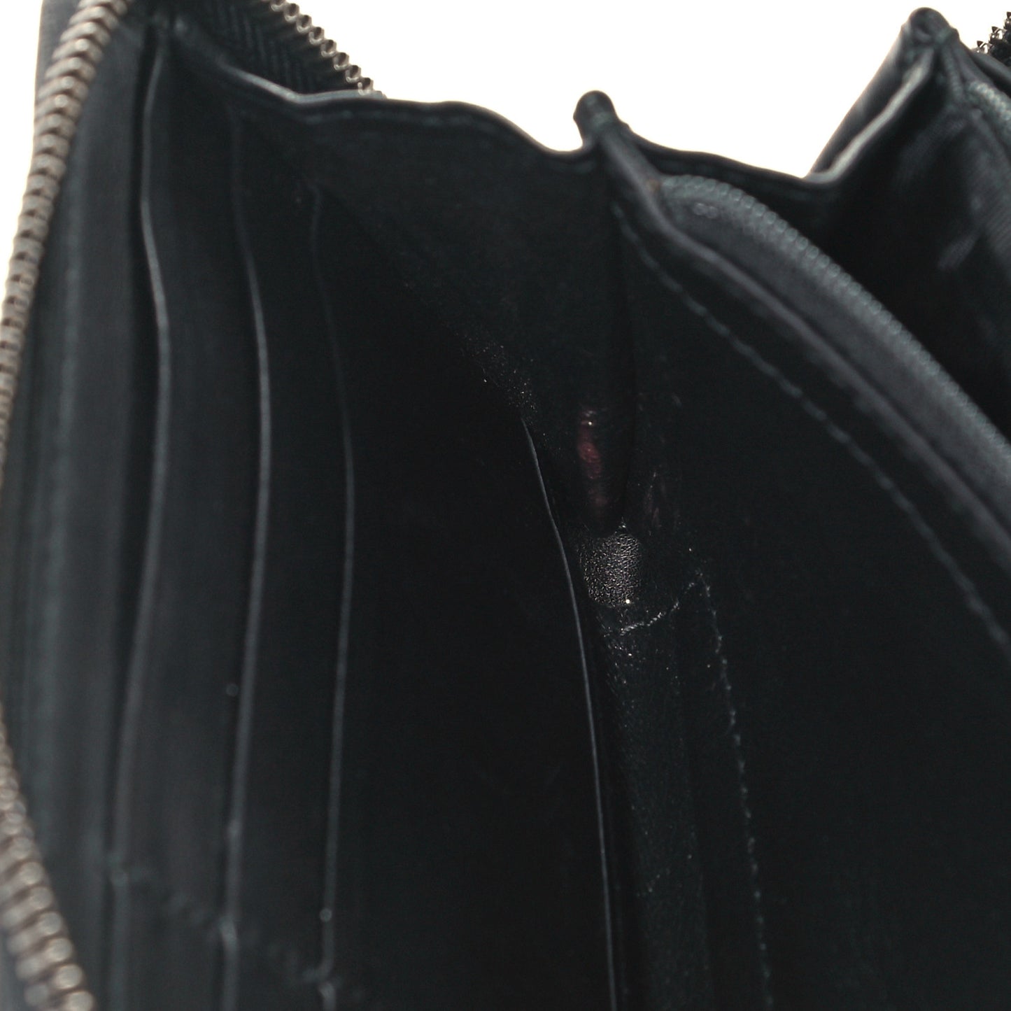 Guccissima Web Zip Around Wallet Black