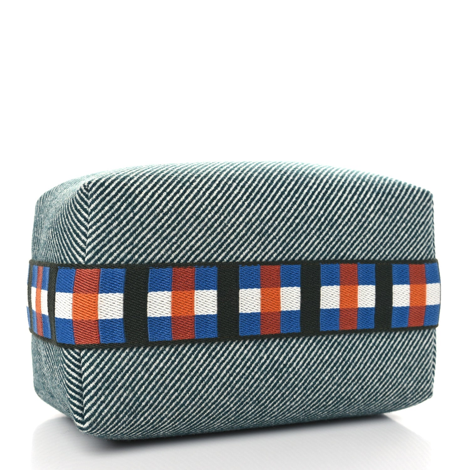 Hermes Wool Small Bride-A-Brac H Natte Pouch Vert Foret 4 of 9