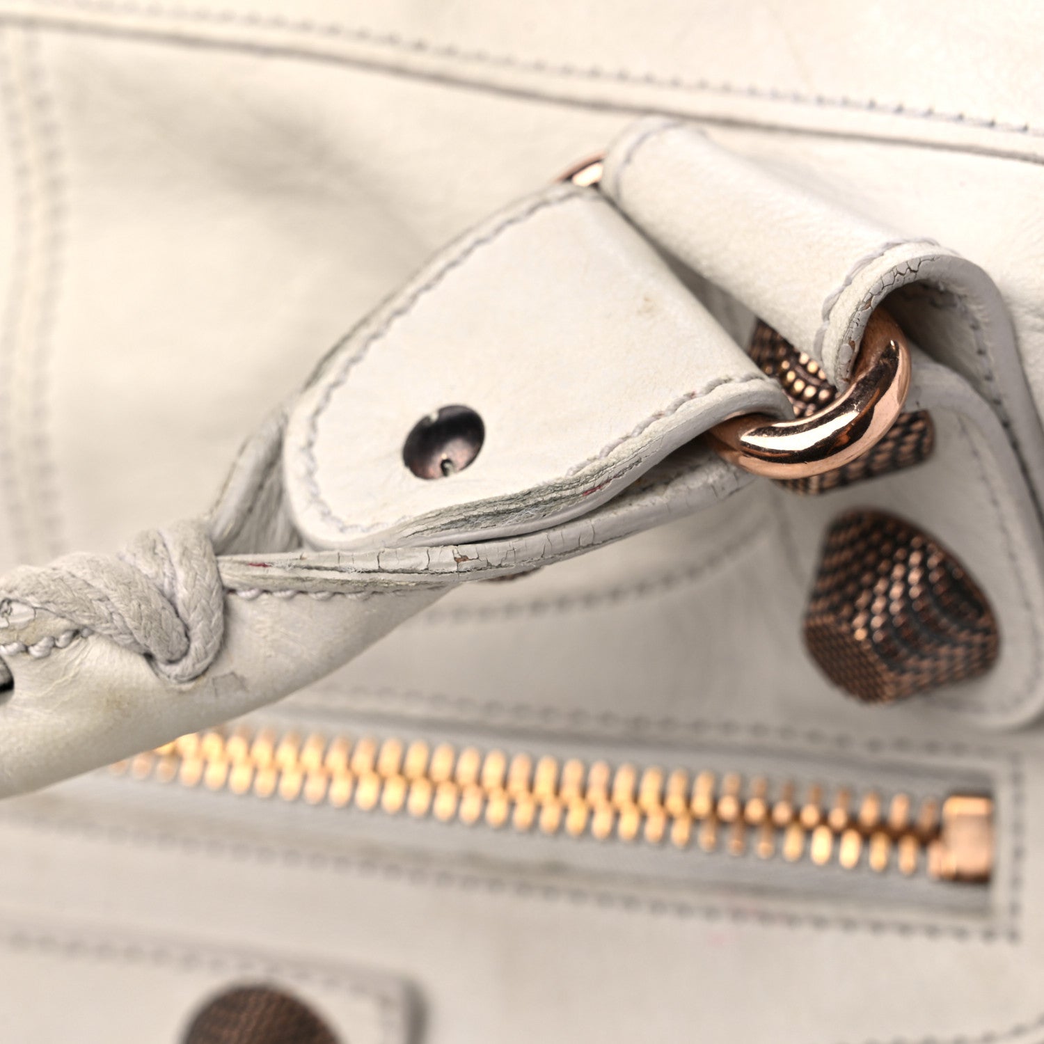 Balenciaga Agneau Giant 21 Rose Gold Hardware Work White Light 16 of 17