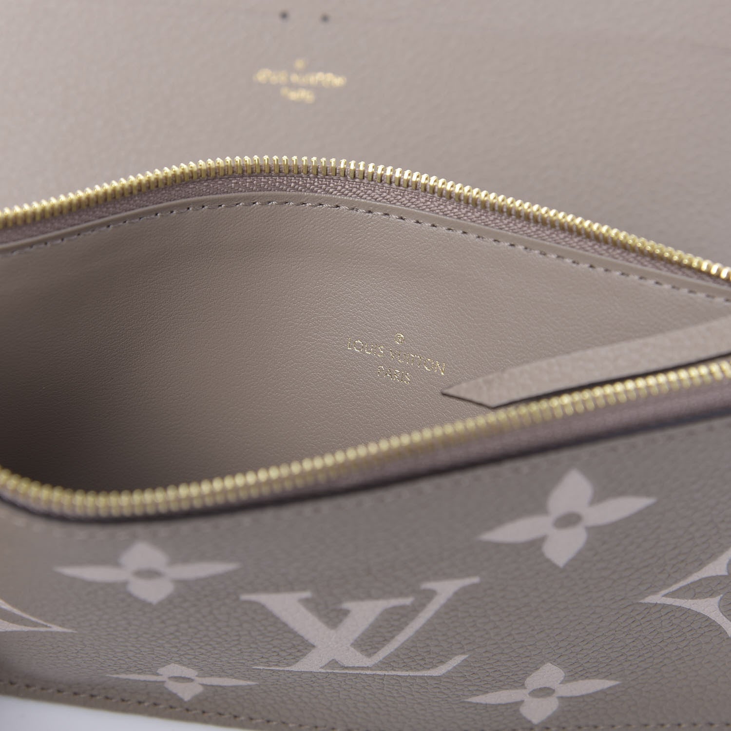 Louis Vuitton Empreinte Monogram Giant Felicie Pochette Tourterelle Creme 12 of 12