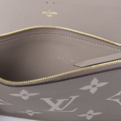 Louis Vuitton Empreinte Monogram Giant Felicie Pochette Tourterelle Creme 12 of 12