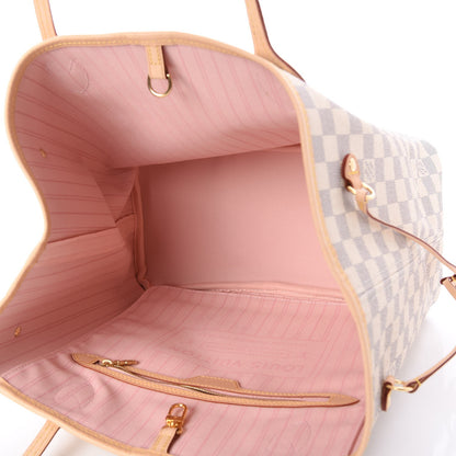 Louis Vuitton Damier Azur Neo Neverfull MM Rose Ballerine 5 of 8