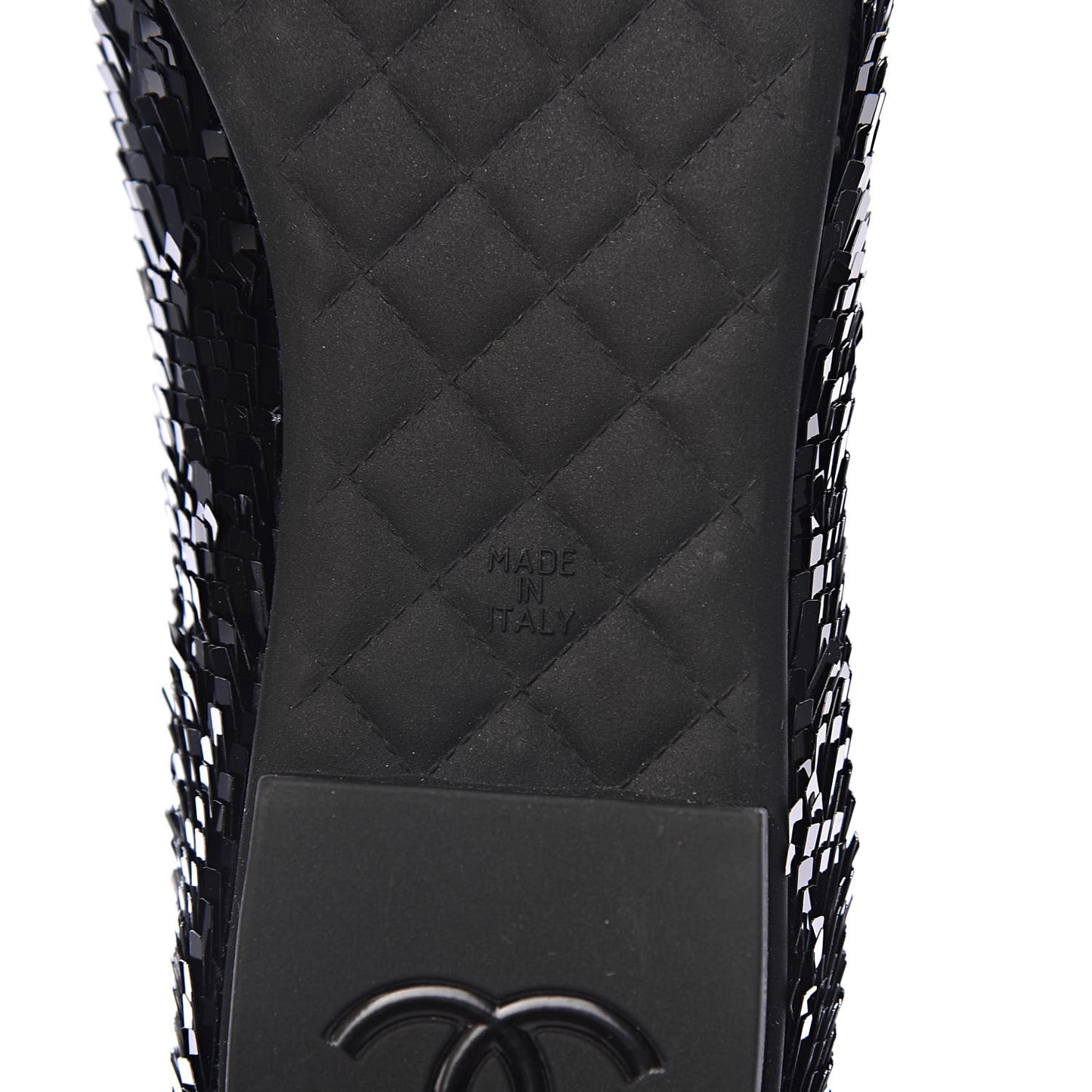 Sequin CC Loafers 37 Black