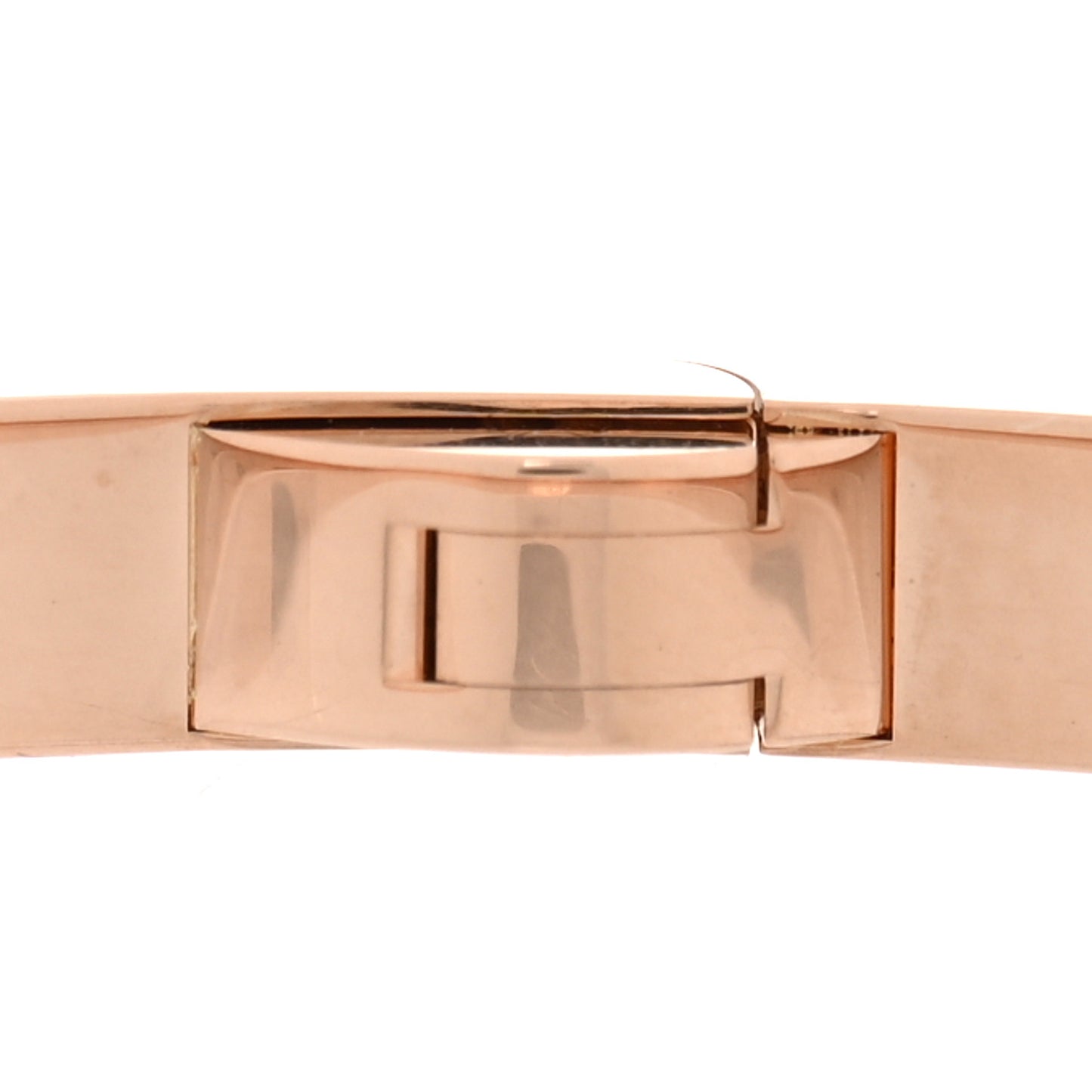 18K Pink Gold 6 Diamond Small LOVE Bracelet 17