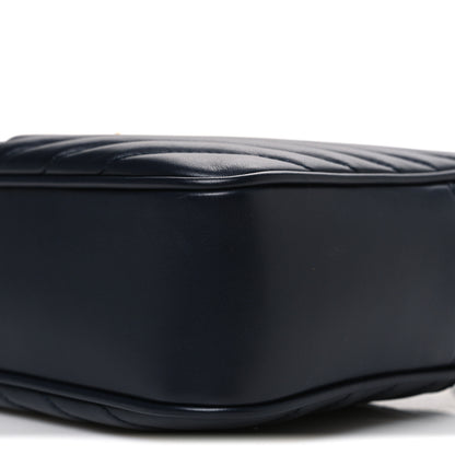 Saint Laurent Calfskin Matelasse Monogram Lou Camera Bag Deep Marine 10 of 10