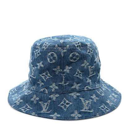 Louis Vuitton Monogram Denim Transformable Bob Bucket Hat 58 Blue 6 of 8