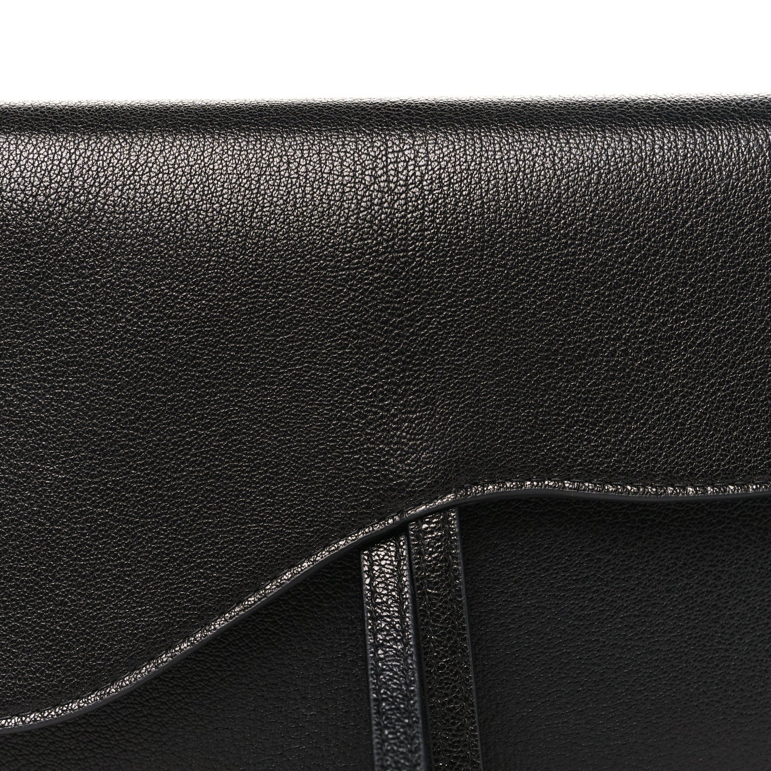 Christian Dior Goatskin Saddle Pouch Black 8 of 8