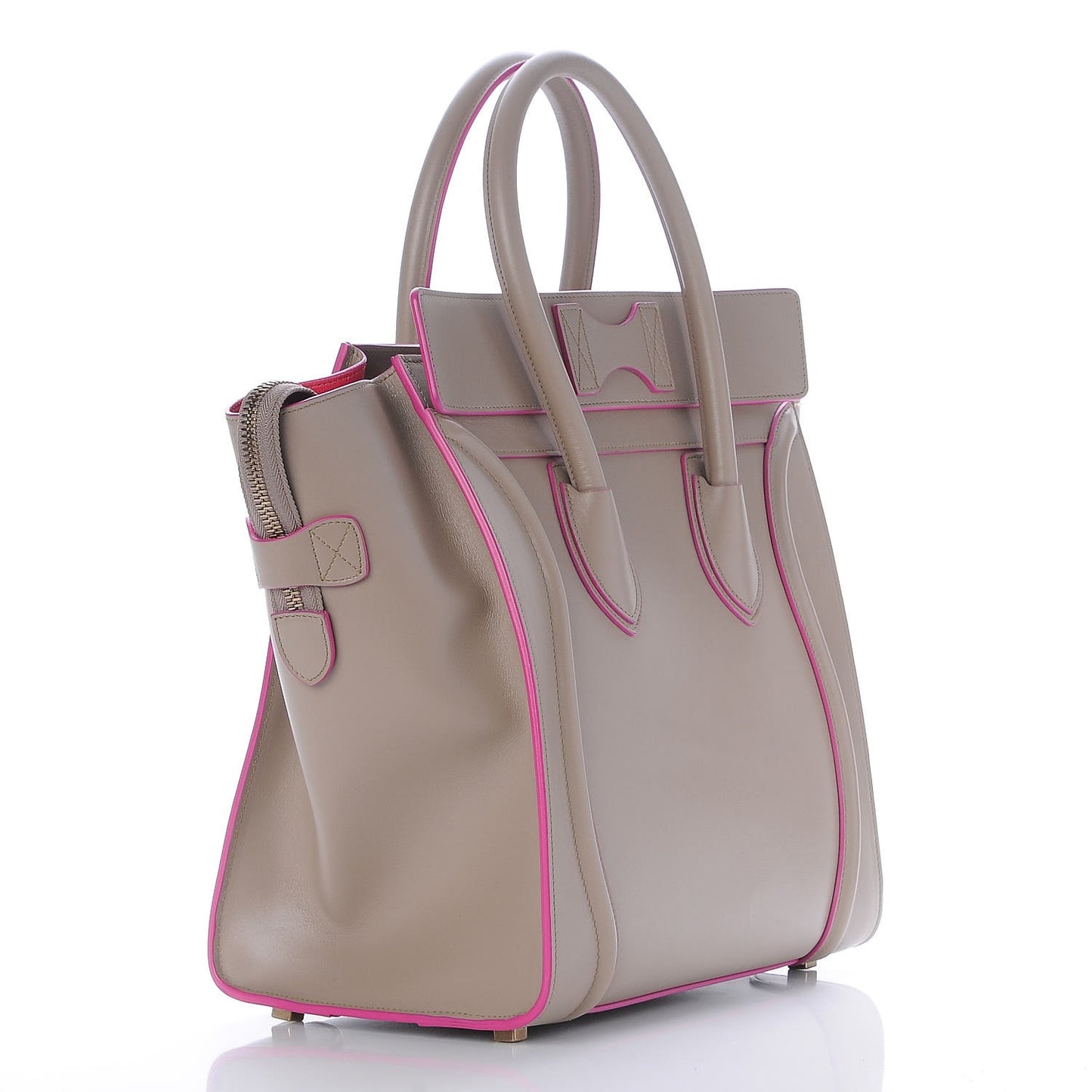 Smooth Calfskin Mini Luggage Beige