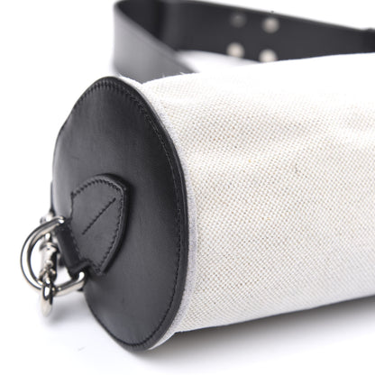 Burberry Calfskin Linen The Barrel Bag Black 7 of 11
