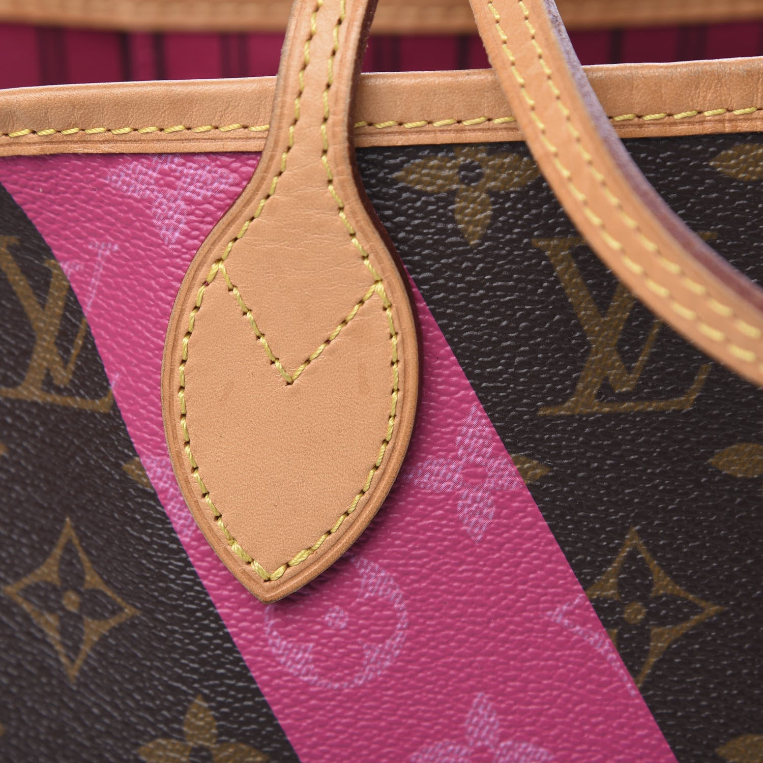 Louis Vuitton Monogram Hawaii V Neverfull MM Hot Pink 13 of 16