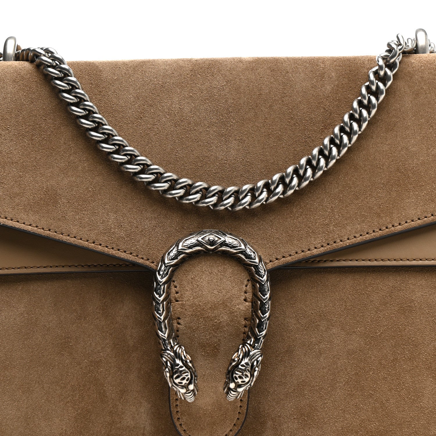 Gucci Suede Medium Dionysus Shoulder Bag Taupe 9 of 14